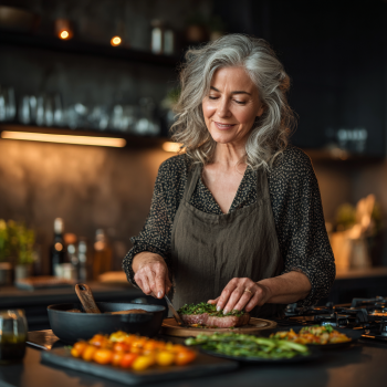 Senior couple enjoying healthy lifestyle
